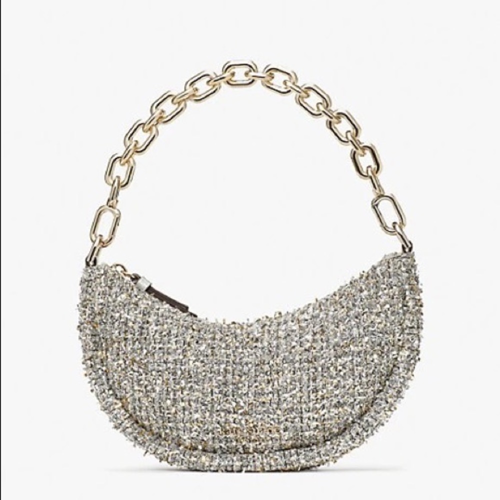 Kate Spade Smile Tweed Small Crossbody - Picture 1 of 7